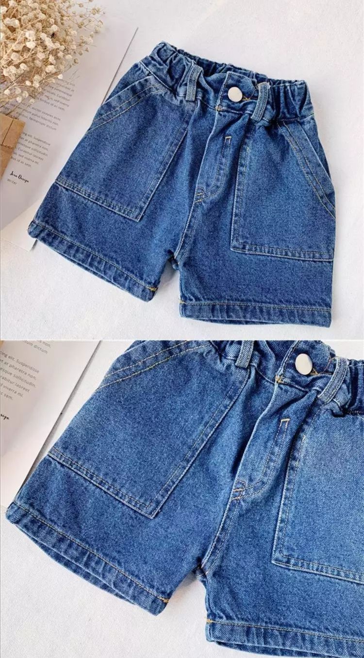 VIDMID jeans casual per ragazzi e ragazze pantaloncini per bambini pantaloncini di jeans estivi per bambini P6120