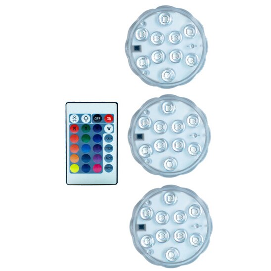 Aquarium Light Fish Tank Submersible Light Suction Cup Underwater Lamp LED Lights Aquarium Lighting Vase Swimming Pool 16 Colors: 1 Controller 3 lamp