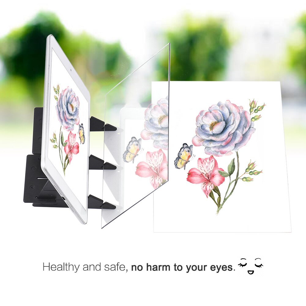 Optical Drawing Tracing Board Portable Sketching Painting Tool Animation Copy Pad No Overlap Shadow Mirror Zero-based Toy