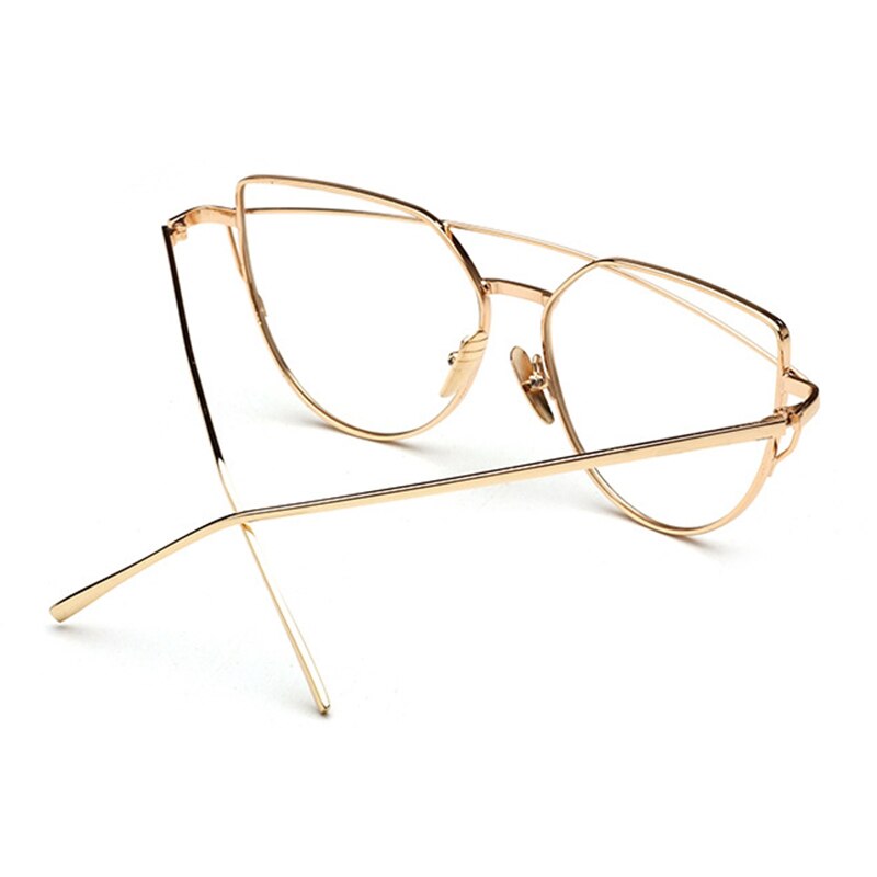 Computer Transparent Eyewear Frames Classic Brand Cat Eye Glasses For Women Oversized Spectacle Eyeglasses