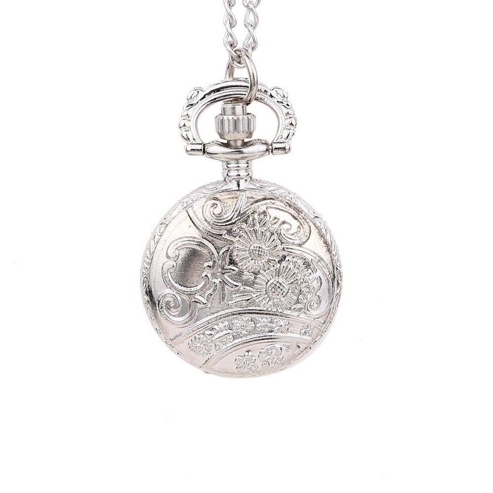 Klassieke Grote Twee Geconfronteerd Sliver Mode Zakhorloge Hof Stijl zakhorloge man vrouw ketting klok Paar oude man horloge