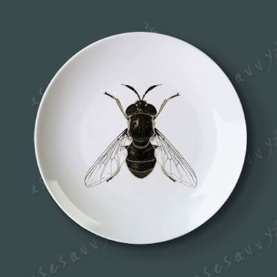 Vivid Insect Serie Art 8 Inch Keramische Muur Opknoping Decoratieve Plaat Voor Home Decor: 5 / 10 inch