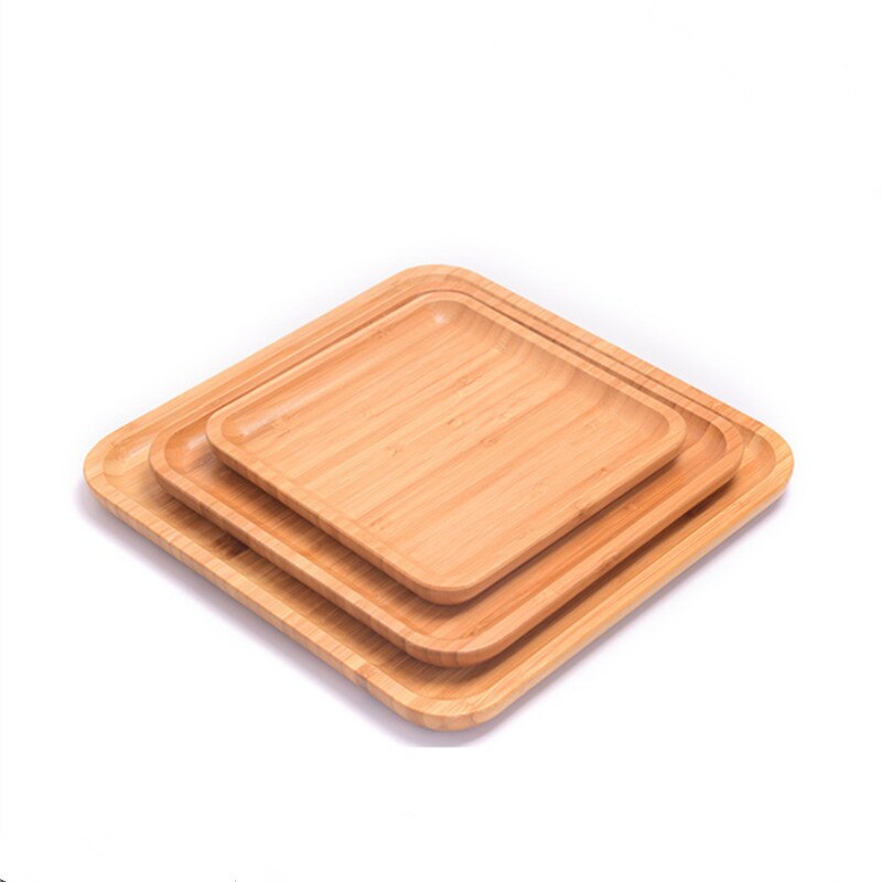 Square Bamboo Serving Tray 1Pc