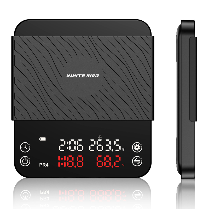God digital kaffevekt timer 2kg /0.1g husholdnings drypp kjøkkenvekt med timer весы 커피 스케일 для кофе مقياس القهوة: En