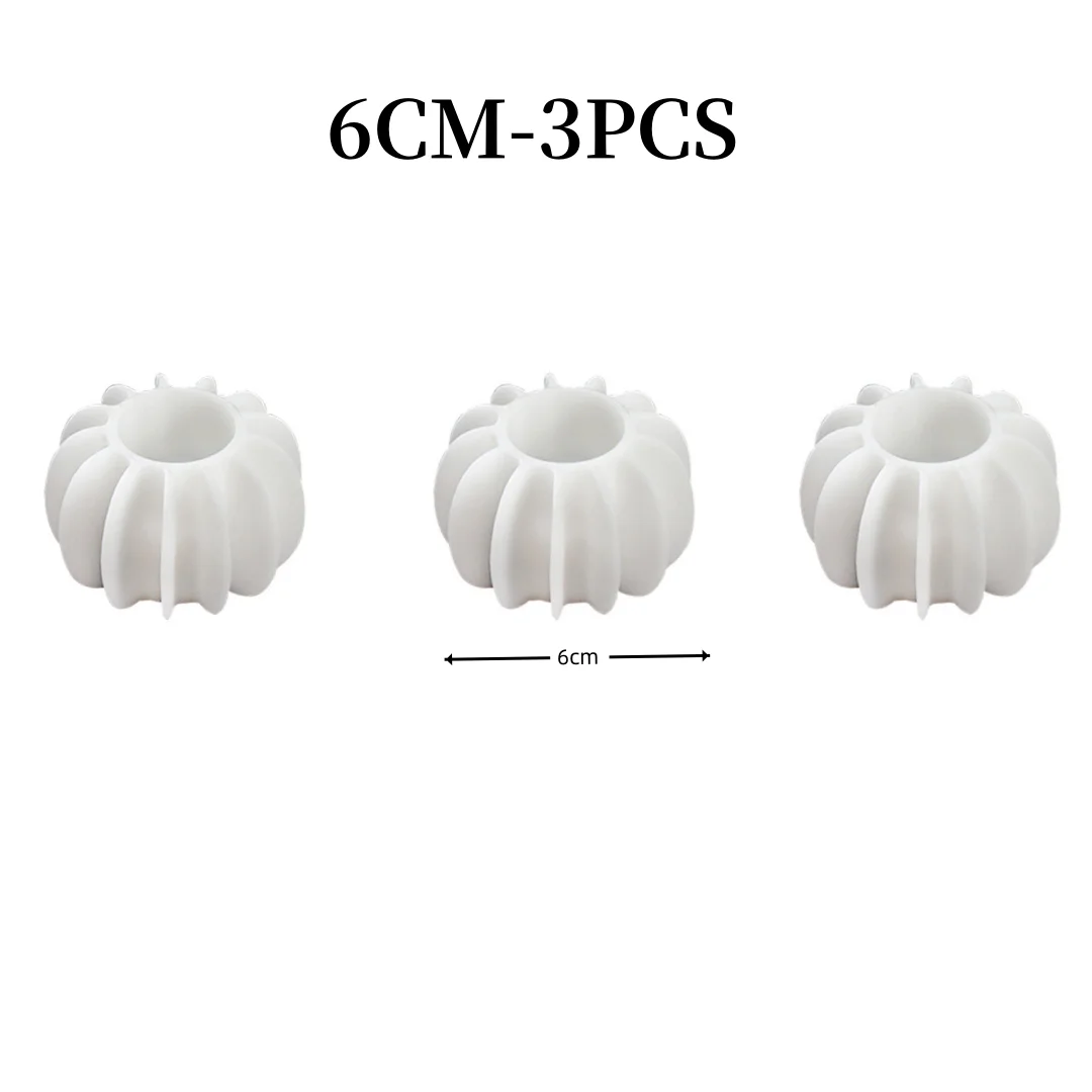1/3Stck Magie Wäsche Bälle Wiederverwendbare PVC Feste Reinigung Ball Haushalt Reinigung Waschmaschine Zubehör Kleidung Weichspüler: Himmel Blau