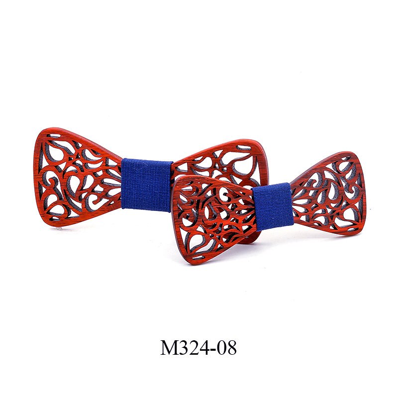 Eltern-Art Nette freundlicher Jungen Holz Fliege freundlicher Schmetterling Typ Bogen krawatten Mädchen Holz Bogen krawatten für männer einstellen Corbatas Para hombre: M324-8
