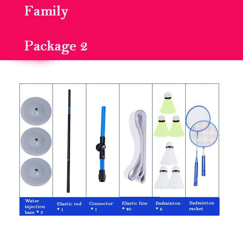 Professionelle Badminton Trainer Stretch Badminton Schläger Ausbildung Sport Selbst-studie Praxis Maschine Badminton Streichelte Hause Set: Family Package 2