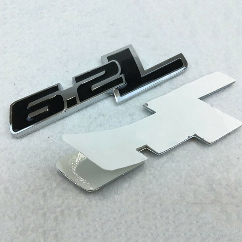 Voor Chevy Camaro Achter Embleem Sticker Decal Decoratie Metalen Buitenkant 6.2L 120Mm X 40Mm X 3Mm Accessoires