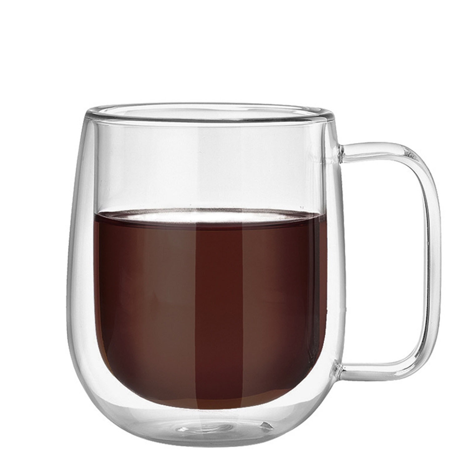 2 st dubbelvägg värmebeständigt par älskare kaffemuggar kort glas isolerade mjölk te koppar dricks glas muggar för hem familjen