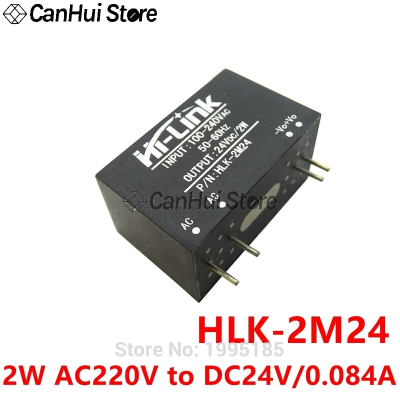 Hlk -2 m 05 2 m 03/09/12/24 ac-dc 220v to 3.3v/5v/9v/12v/24v 2w mini intelligent husstand mini isolationsafbryder strømforsyningsmodul