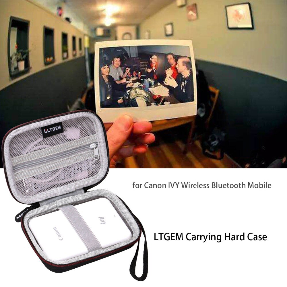 LTGEM EVA Hard Case voor Canon Ivy Draadloze Bluetooth Mobiele Portable Mini Foto Printer