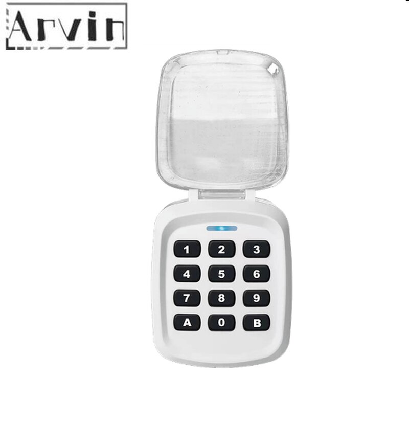 Waterproof multi code rolling code Touch 433mhz Garage Door Wireless Keypad Door Lock Remote Controller