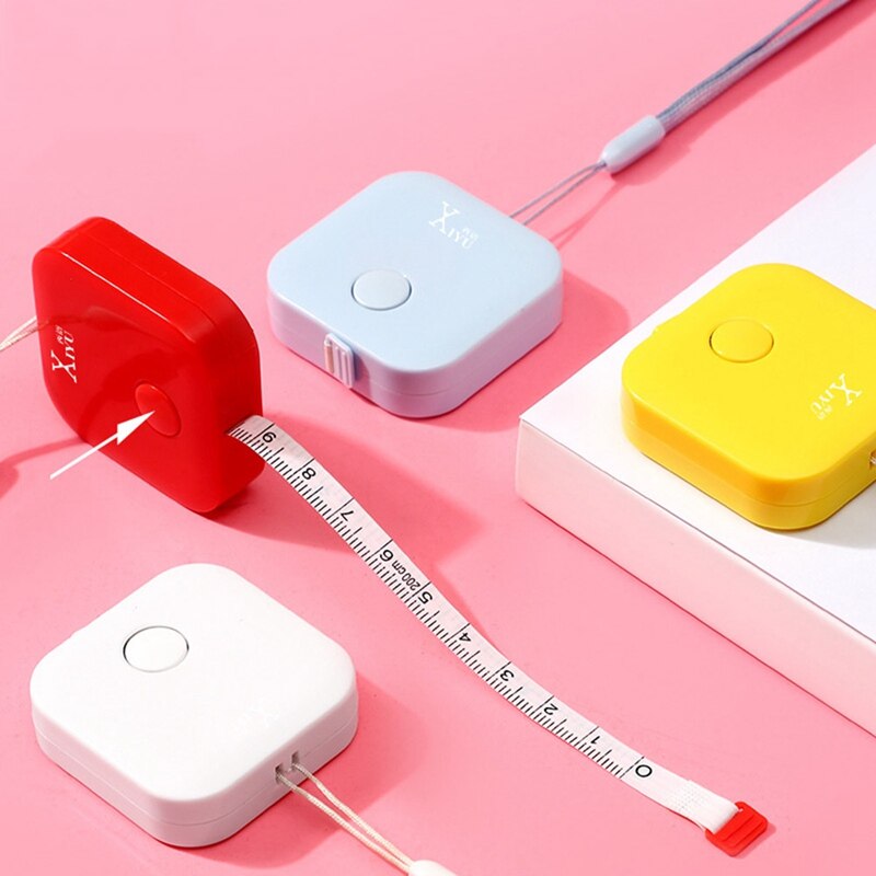 Automatic Retractable Multi-purposeTape Measure Measuring Ruler Multifunction Mini Ruler Stationery School Supplies
