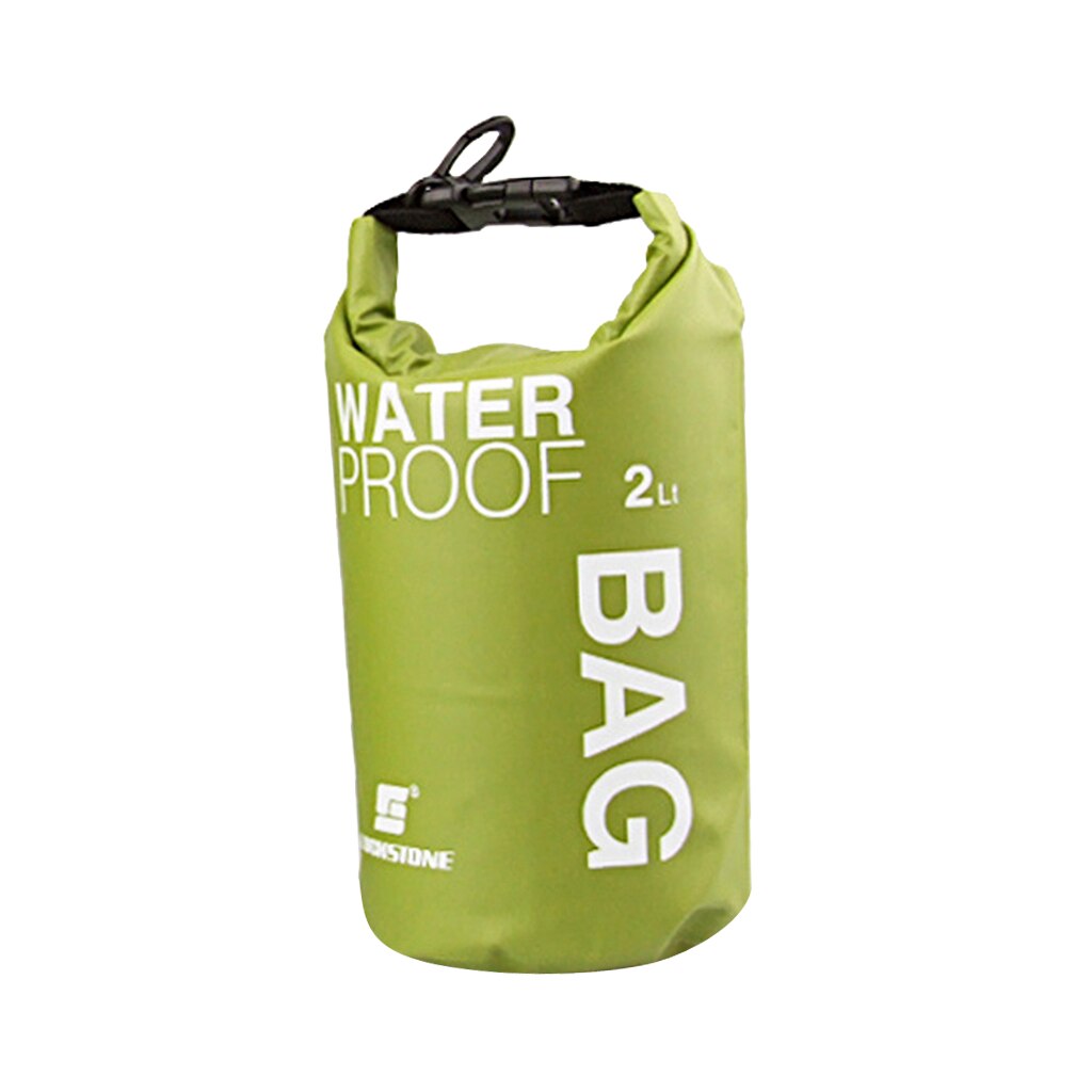 Waterproof Dry Bag Sack Pouch PVC Storage Bag Boating Kayaking Rafting Canoeing Floating Swimming Stuff Sack 2L / 5L /10L /15L: Green 2L