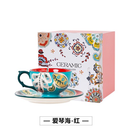 nordisk kopp luksus håndlaget keramikksett miljøvennlig redskapskopp tazas de kafe kjøkken drikkevare  db60bd: Stil 2