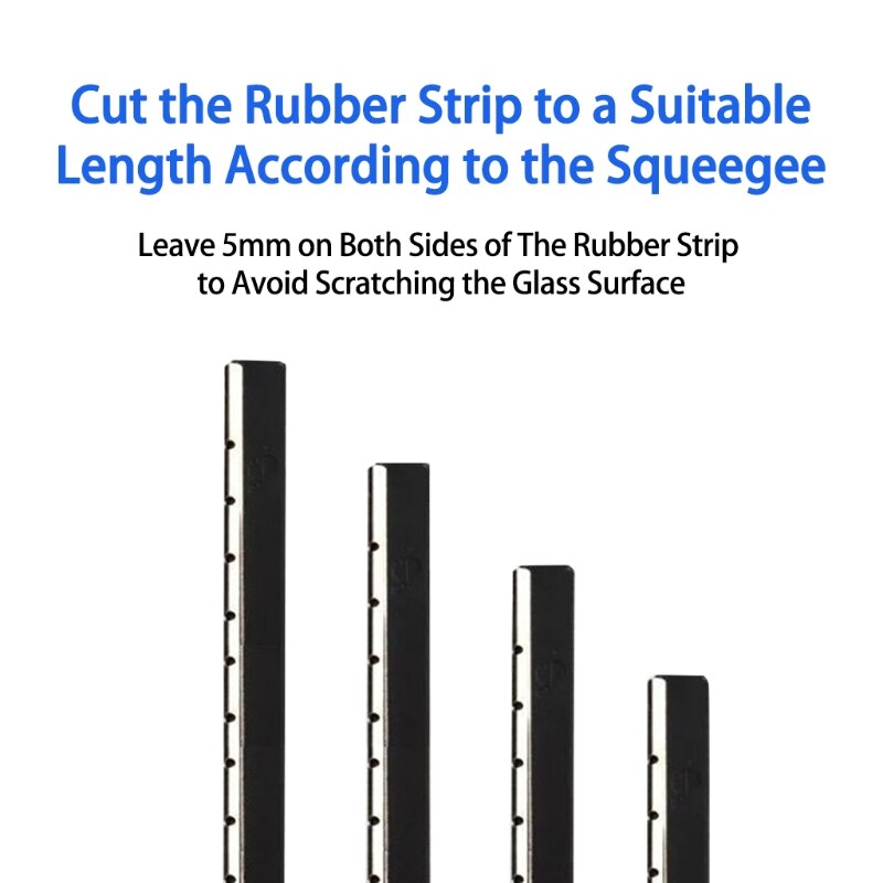 41" Cut-to-Size Window Squeegee Refills Replacement Squeegee Rubber Magnetic Window Cleaner Home Cleaning Supplies