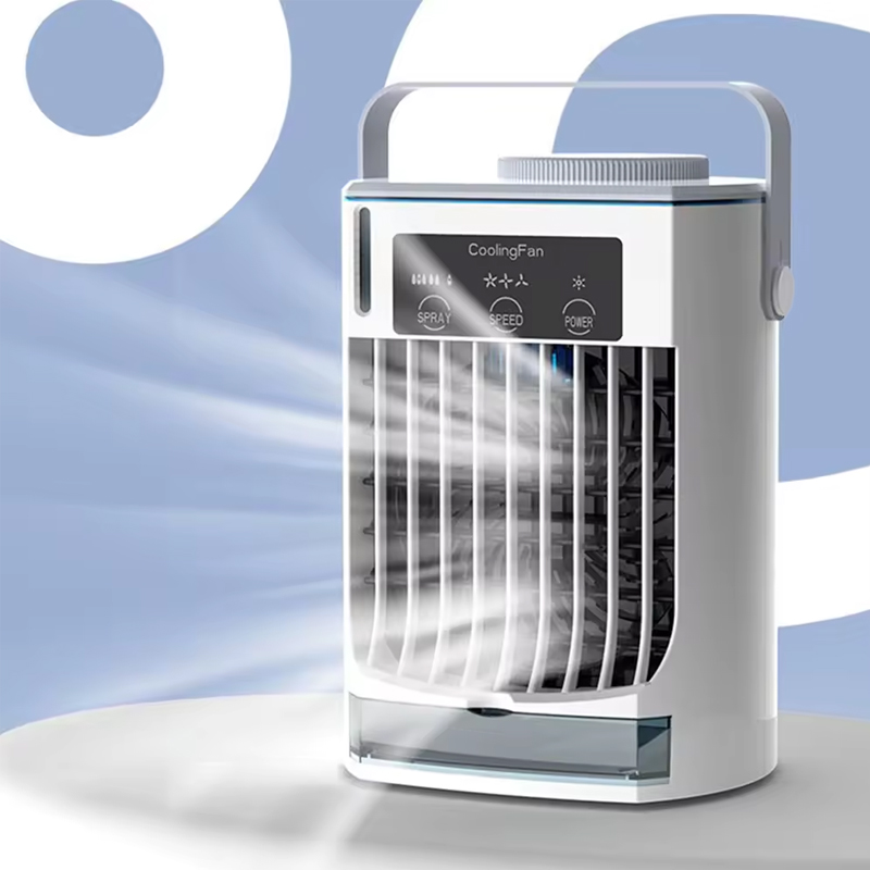 Bærbar klimaanlæg køler ventilator brug hjemme vand luftkøleventilator klimaanlæg blæser ventilator luftfugter kold vind