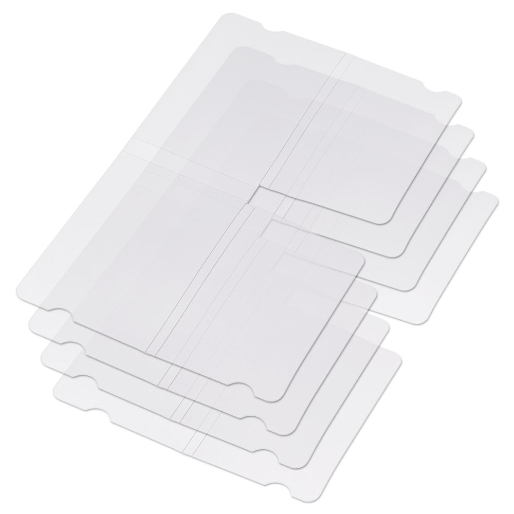 20Pcs Clear Draagbare Plastic Gezicht Maskers Opslag Clip Voor Wegwerp Maskers 18.5x6cm