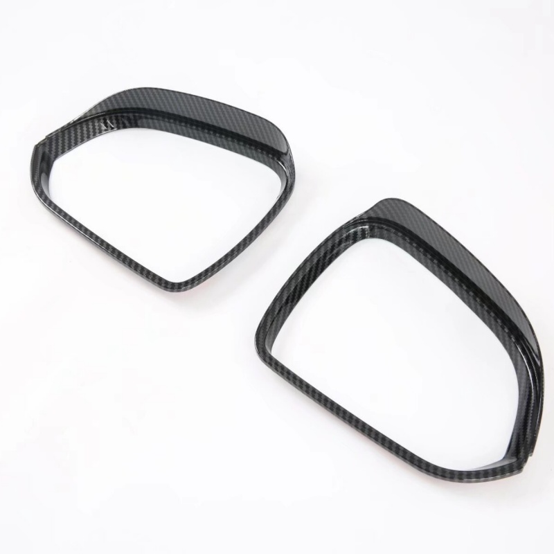 Para unidad Changan UNI-T -2023 ABS carbono negro rojo puerta lateral del coche espejo retrovisor/cubierta de ceja de lluvia embellecedor accesorios de coche: Gris oscuro