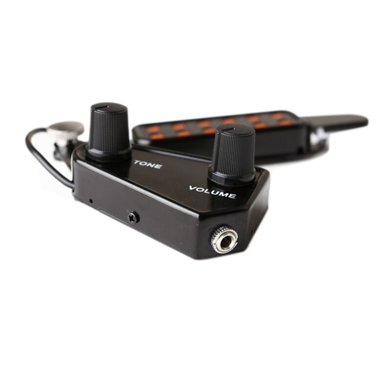 12-Hole Guitar Sound Hole Pickup - Magnetic Transducer with Tone & Volume Control - for Acoustic/Electric Guitar