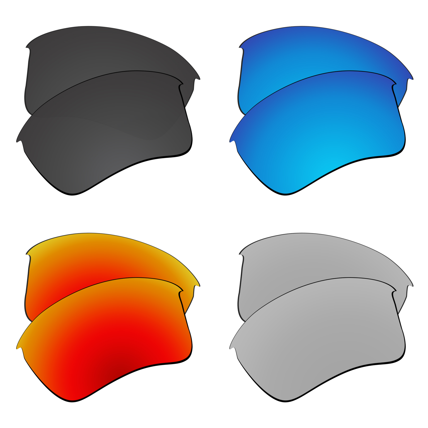 Lentes de substituição polarizadas snark para óculos de sol oakley half jacket 2.0 xl (apenas lentes)-várias escolhas