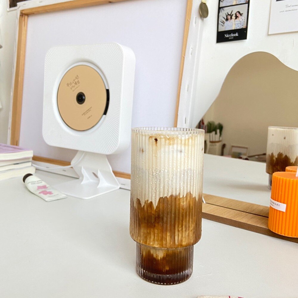 Glass Cup Transparent Tea Coffee Mug Ice Beer Cup Heat Resistant Insulated Glass Cup Milk Juice Mug Origami Style