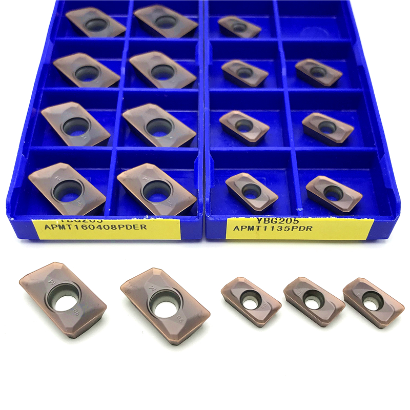 APMT1135PDR APMT 160408 PDER YBG205 inserti in metallo duro originali Zcc.ct Lavorazione dell'acciaio Utensile per tornitura di fresatura di alta qualità