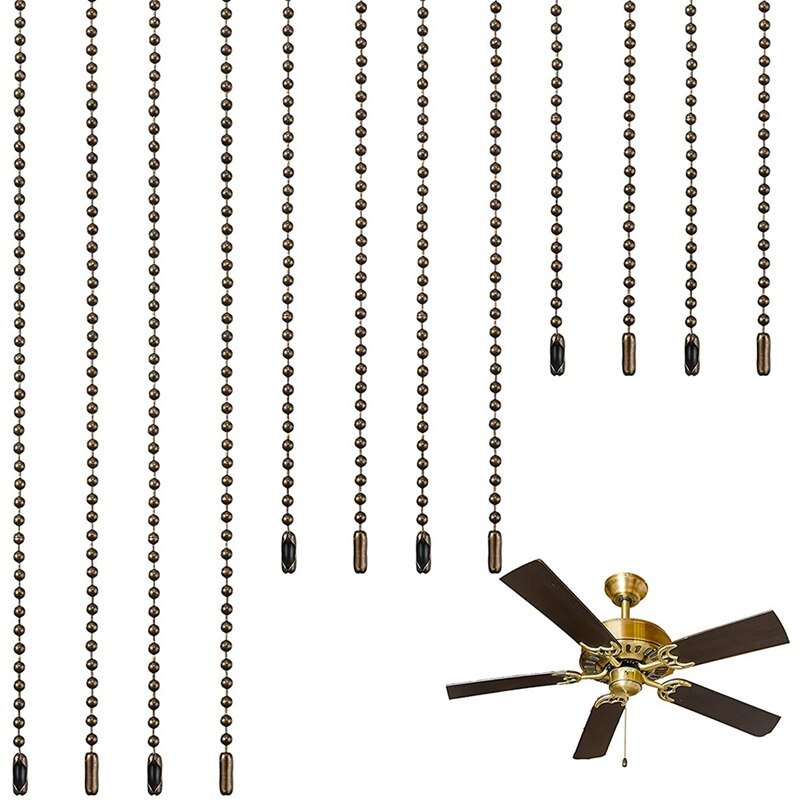 Fan String Extender 12 Stuks Plafond Ventilator Pull Chain Extender Br... – Grandado