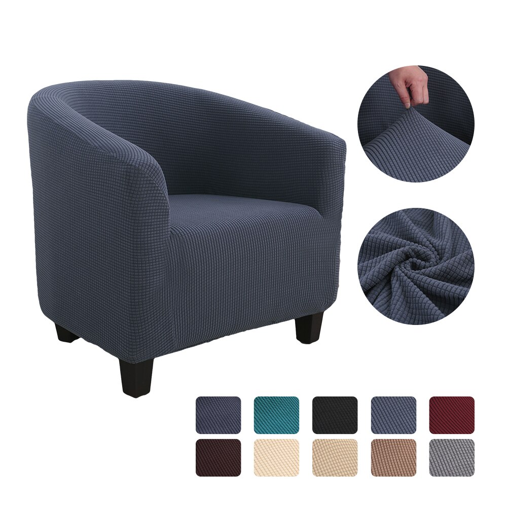 Strikker jacquard sofa lænestol sædebetræk elastisk kaffebalje sofa lænestol sædebetræk beskytter betræk hjemmestol indretning: G271677