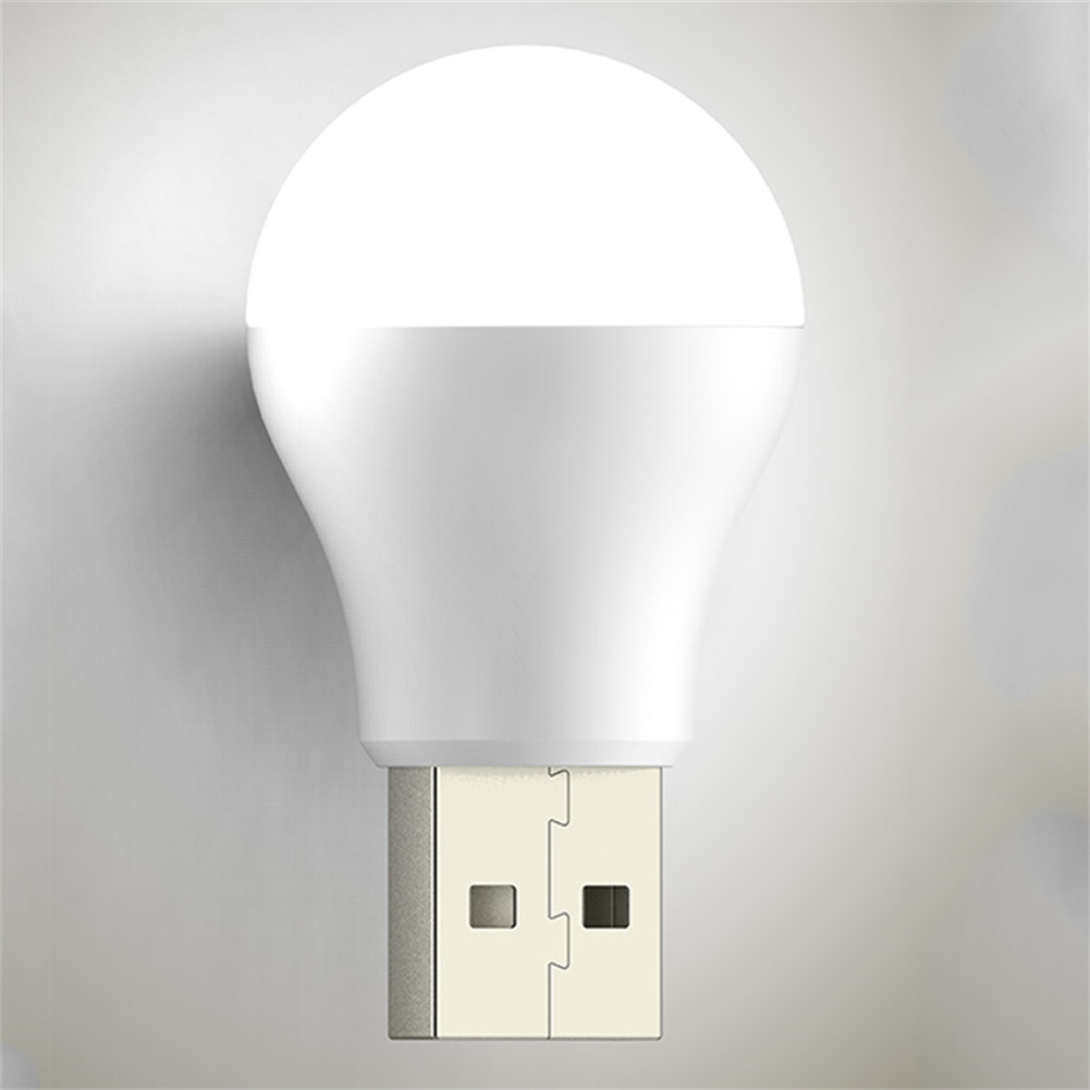 Usb Plug Lamp Computer Mobiele Power Opladen Usb Kleine Boek Lampen Led Oogbescherming Leeslamp Kleine Ronde Licht Nacht licht: white light