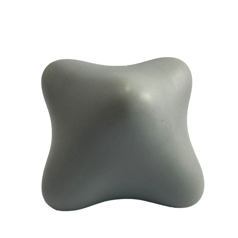 Silizium Massage Kegel Solide Ball Psoas Muskel Freisetzung Brust Wirbelsäule Zurück Nacken Schulterblatt Fuß Yoga Dreieckige Entspannen Gerät: 6Ecke grau