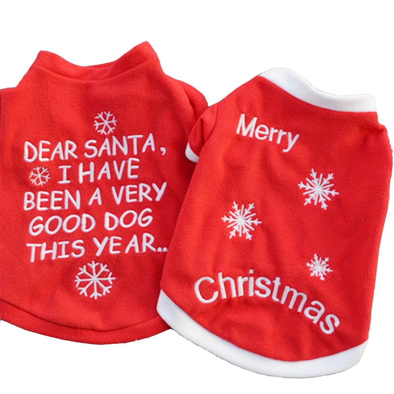 Christmas Dog Clothes for Small Dogs Warm Winter Pet Dog Clothing Coat Cat Shirt Pet Christmas Costume Soft Chihuahua Clothes 38