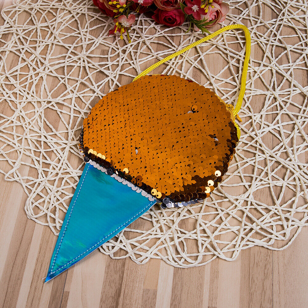 Peuter Kid Kinderen Jongen Meisje Pailletten Ijs Rugzak Schooltas Rugzak Mode Schattige Kinderen Zakken: Oranje