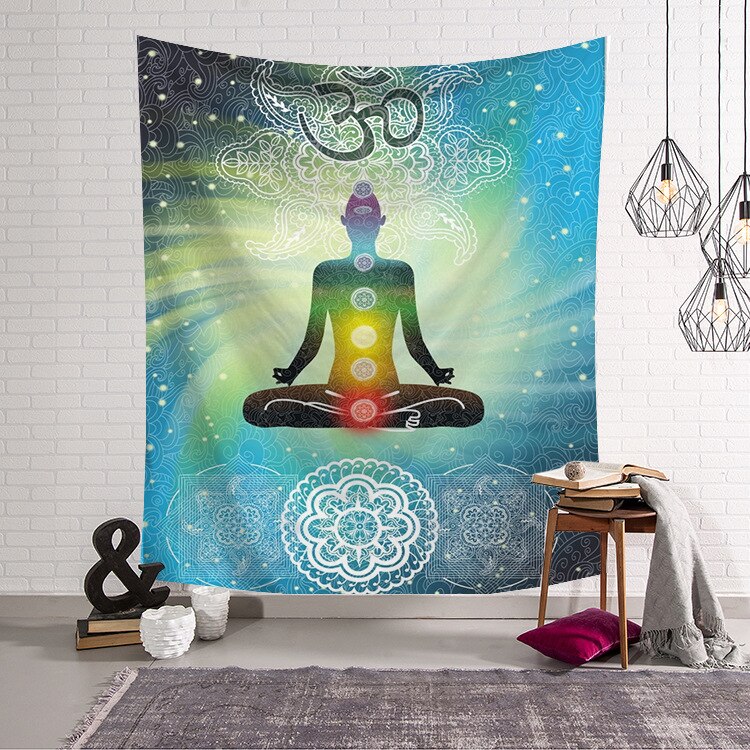 Chakra Bohemian Tapijt Muur Opknoping Wandtapijten Deken Decoratie Voor Thuis Muur Stof