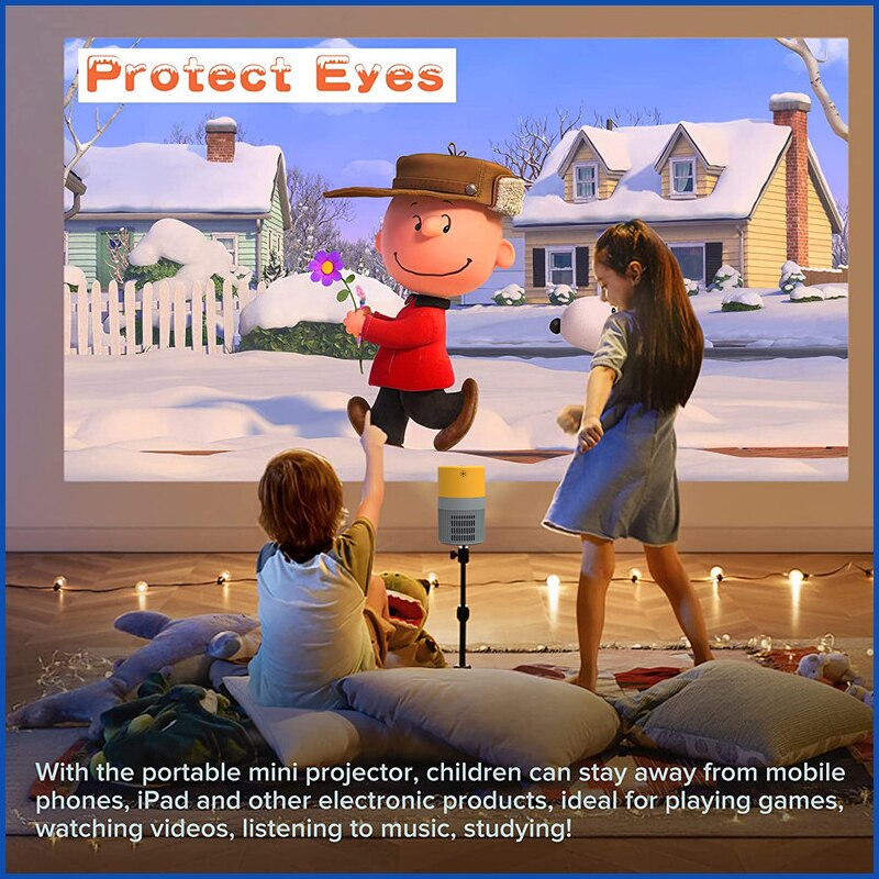 YT400 Draagbare Mini Projector Inheemse 360P Lcd Video Movie Multimedia Home Theater Cinema Speler Led Pico Beamer Home Projector