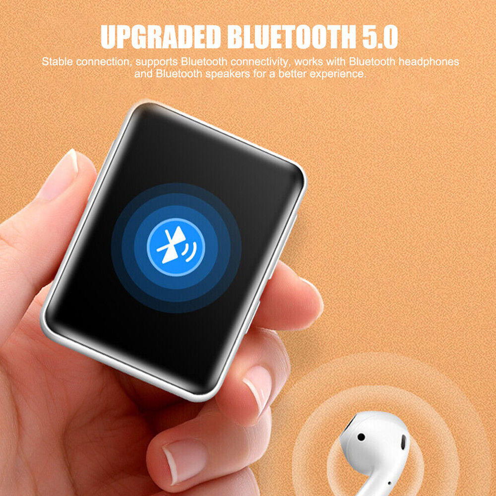 MP4 Odtwarzacz MP3 Bluetooth 5.0 Ekran dotykowy Mini Walkman Student Sport Lossless Muzyka HIFI Radio FM Przenośny Mp3 Prezent Gorąca sprzedaż