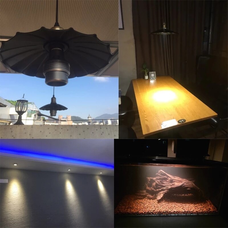 Focusing LED Spotlight 110V 220V Bulb E27 Screw Zoom Spotlights Warm Light Neutral light Room Mural Restaurant lighting