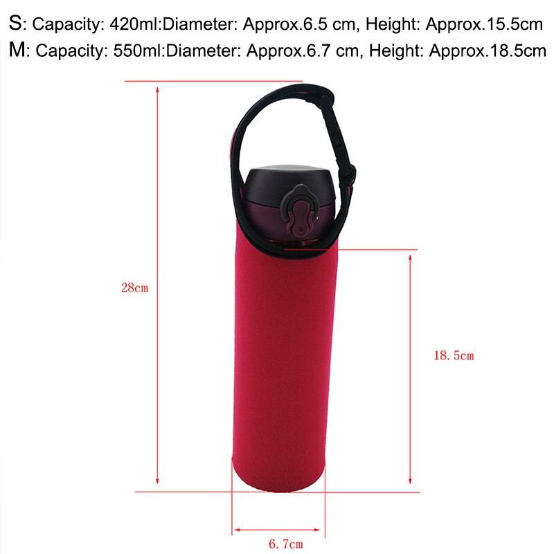 420/550ml Portable Heat Insulated Cup Sleeve Case Travel Water Bottle Covers Protector Storage Bag With Rope Thermos Cover