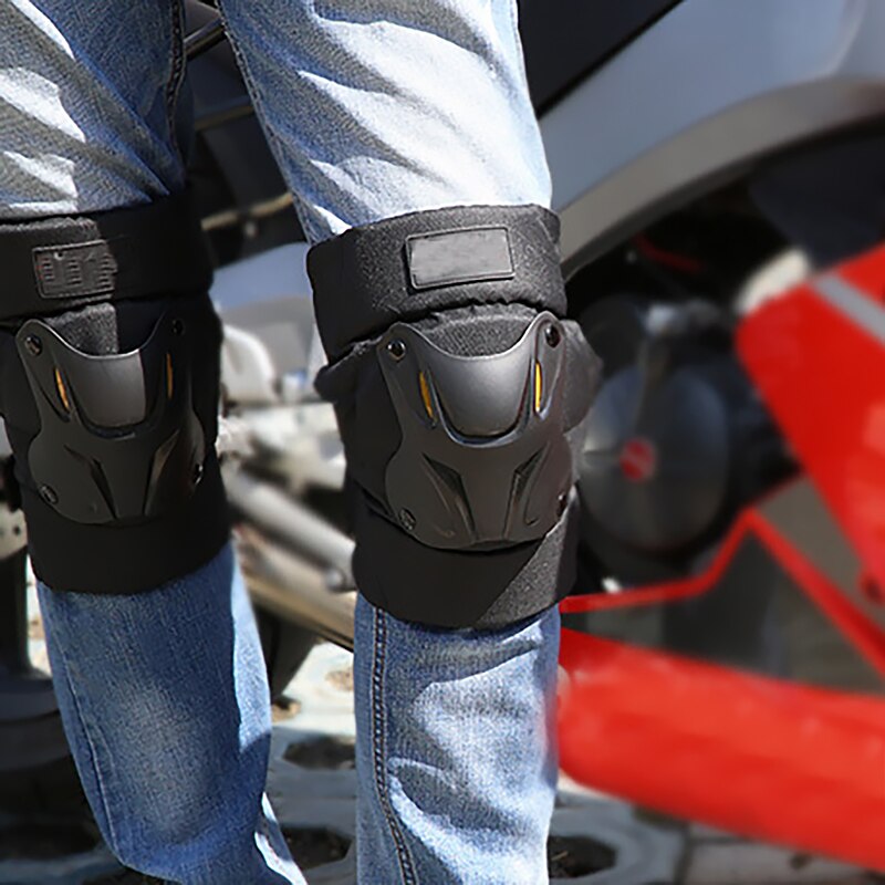 1 Paar Motorfiets Kniebeschermers Motocross Knee Protector Knie Protector Koude-Proof Crash Proof Riding Apparatuur Mtb Knie pads