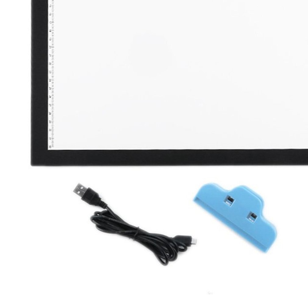 Tablet LED Tracing Light Box Ultra Thin Stepless Dimmable Brightness Artcraft Light Table Pad Board with Scale