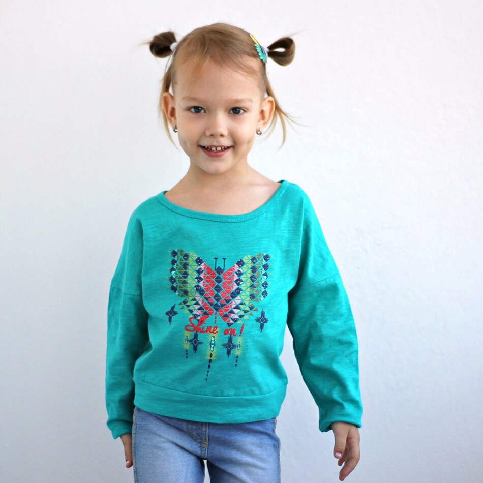 Honeyzone Baby Girl Tops Spring Hand Embroidery Long-Sleeved Girls Clothes Toddler Infant Baby Girl Shirt Tee Fornite