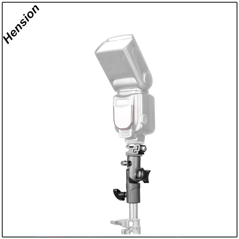 Speedlite-Soporte Universal de Flash de Metal, accesorio para paraguas con tornillo de montaje de luz de adaptador giratorio de 1/4 "a 3/8"