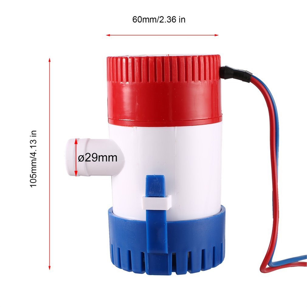 High Flow Widely Use Water Bilge Pump 1100GPH For Submersibles Boats Seaplane Motor Homes Houseboats 12V