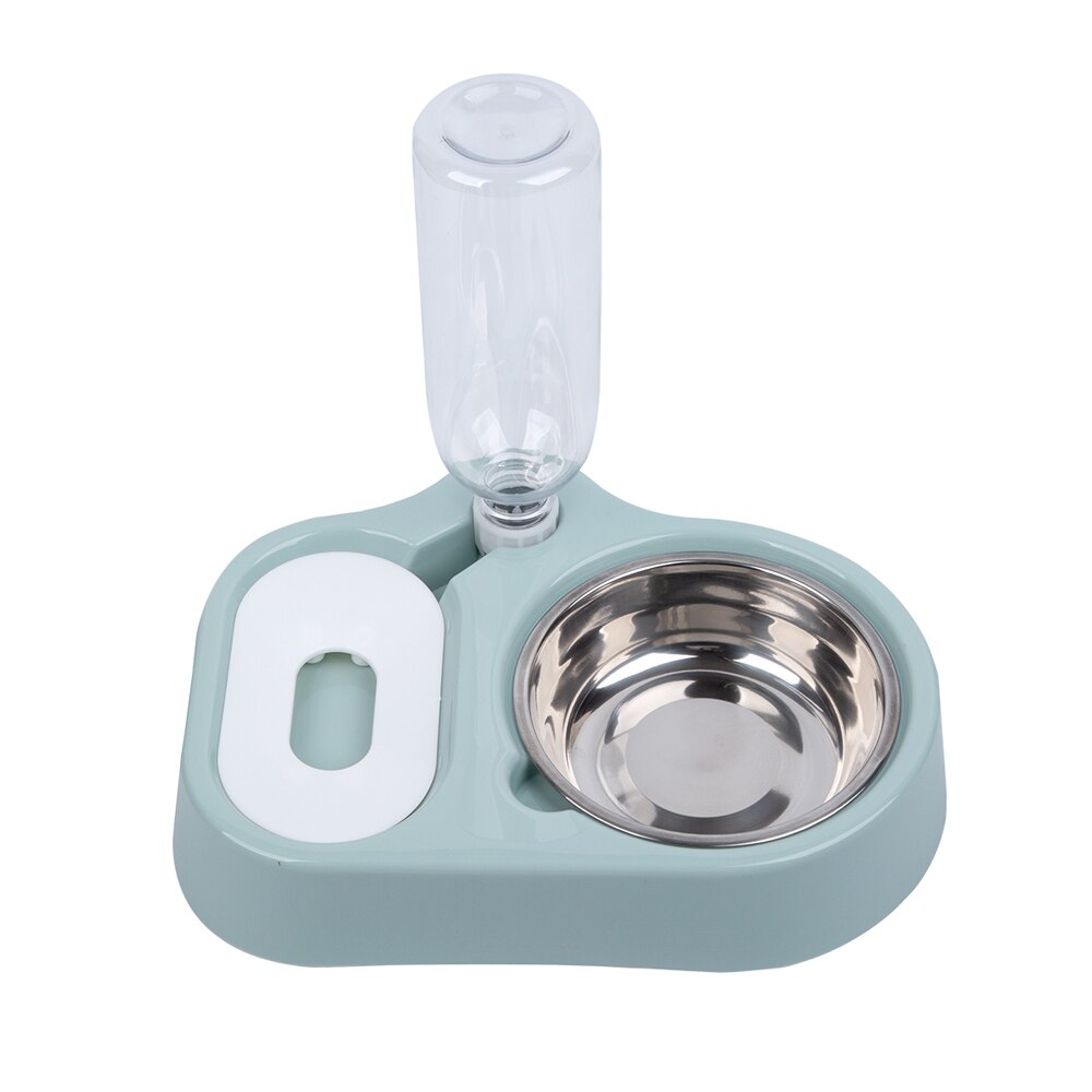 Cat Food Bowl Pet Bowls Automatic Feeder Drinking Bowl Dispenser Cat Dog Kitten Container Feeding Pet Supplies Container Feeding: blue