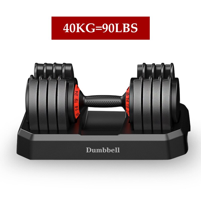 32KG Gym Strength Training Dumbbell Men's Home Fitness Equipment 40KG Can Quickly Adjust Automatic Smart Dumbbell Set
