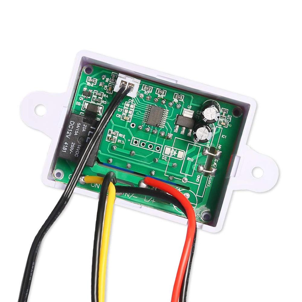 Controlador de temperatura Digital LED, XH-W3001, 12V/24V/220V, interruptor de Control de termostato, sonda NTC 10K, Mini termostato