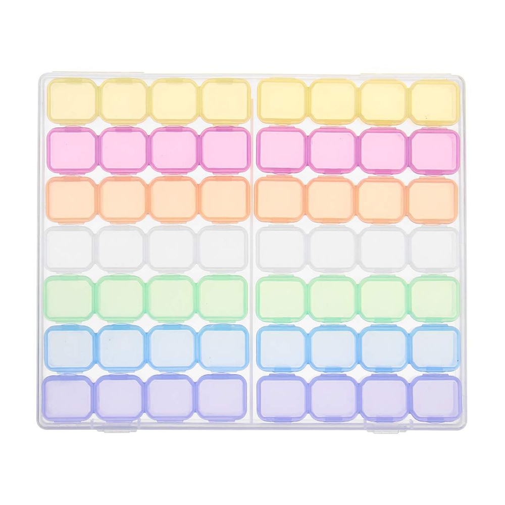¡Novedad! Caja pulidora 5D con de diamantes para manualidades, caja de joyería con bordado de diamantes de imitación, organizador de cuentas de cristal, caja de almacenamiento
