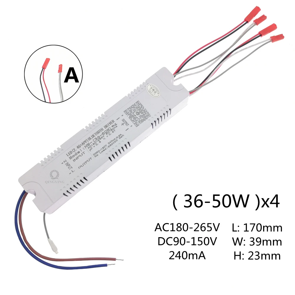 1 stücke AC220V 2,4G RF Fernbedienung Intelligente LED-treiber 12-40 W 36-50 W 40-60 W 50-72 W X2 X4 X6 X8 240mA Dimmen Fahrer: Grün / 1 Watt