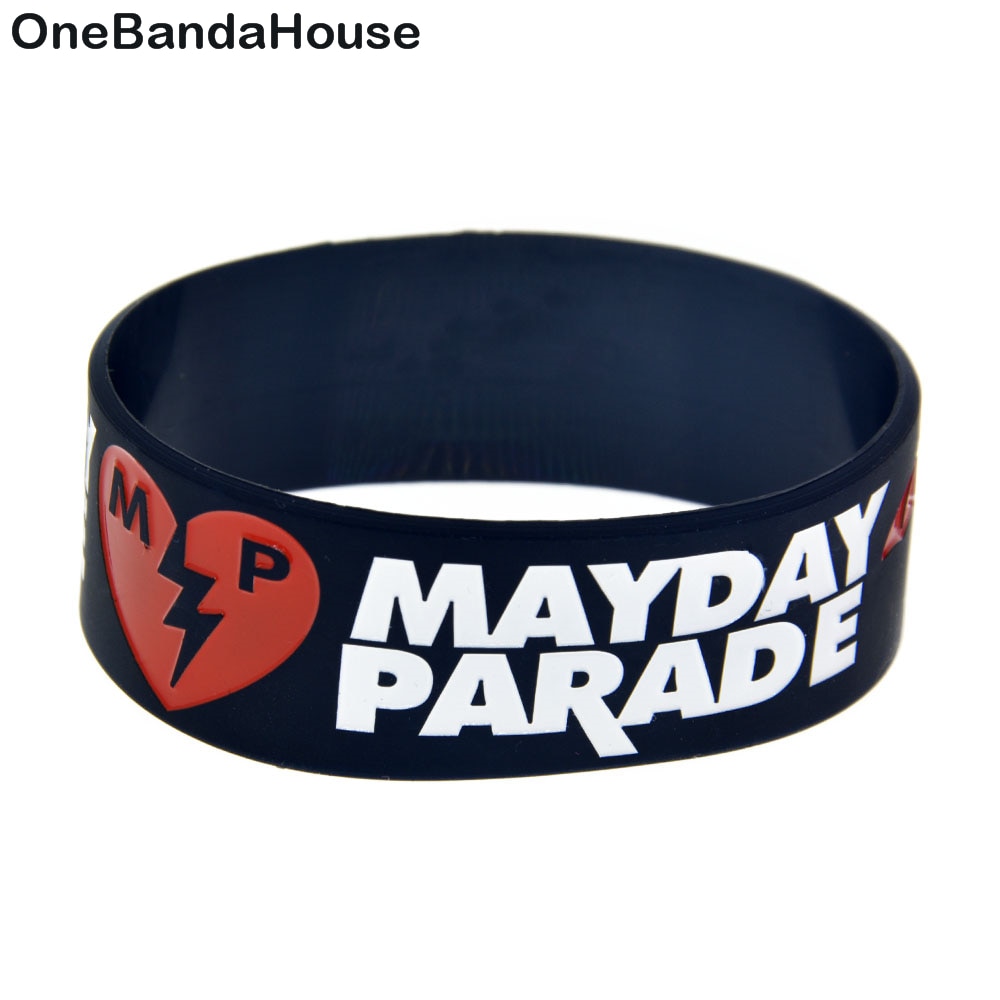 1PC Mayday Parade Silikon Armband 1 Zoll Breite für Musik Konzert