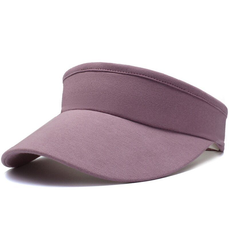 Summer Women Sun Visor Hat Outdoor Sports Running Baseball Cap Hats Beach Empty Hat: Purple